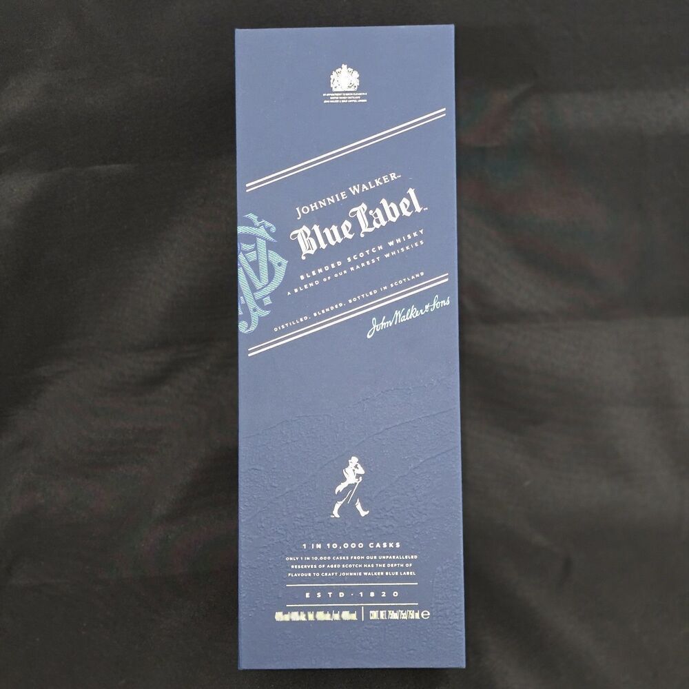 JOHNNY WALKER Blue Label Scotch Whiskey 750 ML Empty Box